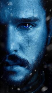 Jon Snow Game of Thrones Blue Ice Frost Portrait 4K Mobile Wallpaper