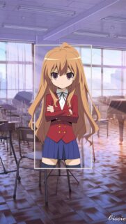 Taiga Aisaka Toradora Anime Girl School Wallpaper for Mobile