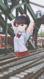 Komi Shouko Anime Girl School Uniform Wallpaper for Mobile