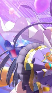 Anime Girl in Purple Lolita Dress Wallpaper for Mobile