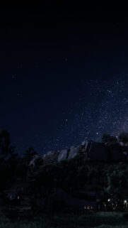 Stunning Night Sky Over Rural Farmhouse Mobile Wallpaper