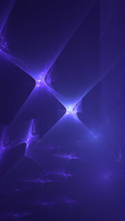 Stunning Deep Purple Abstract Fractal Light Waves Vertical Phone Wallpaper