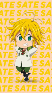 Cute Chibi Meliodas Sate Sate Wallpaper from Seven Deadly Sins