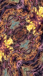Stunning Abstract Fluid Marble Liquid Art Mobile Wallpaper in Gold and Purple