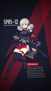 Girls Frontline SPAS 12 Anime Character High Resolution Mobile Wallpaper
