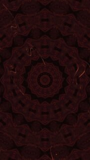 Dark Maroon Mandala Geometric Pattern Mobile Wallpaper