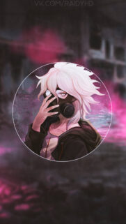 Nagito Komaeda Post Apocalyptic Gas Mask Aesthetic Wallpaper
