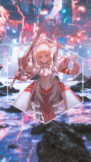 Mordred Fate Series Cybernetic Armor Wallpaper for Mobile