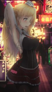 Stunning Anime Girl Asuna Aesthetic Wallpaper for Mobile Phones