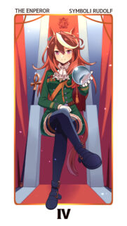 Symboli Rudolf The Emperor Tarot Card Anime Wallpaper for Mobile