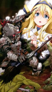 Goblin Slayer and Priestess Battle Anime Wallpaper for Mobile
