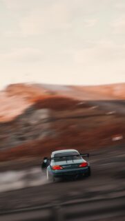 Stunning Nissan Silvia S15 Drifting on Mountain Road Mobile Wallpaper