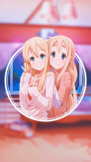 Cute K-On Anime Girls Tsumugi Kotobuki Duo Wallpaper for Mobile