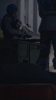 Futuristic Tactical Soldier in Tactical Gear Mobile Wallpaper