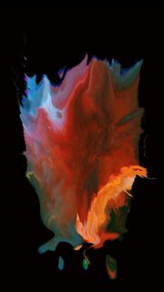 Abstract Liquid Fire Digital Art Wallpaper for Mobile Phones