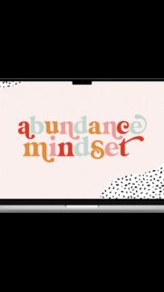Abundance Mindset Vision Board for Manifestation and Law of Attraction Wallpaper