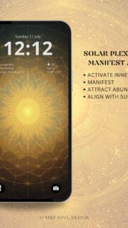 Solar Plexus Chakra Sacred Geometry Abundance Manifestation Phone Wallpaper