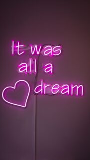 Manifestation Affirmation It Was All A Dream Neon Pink Aesthetic Wallpaper