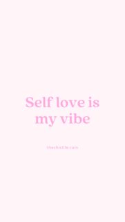 Self Love Affirmation Aesthetic for Manifestation and Personal Growth Wallpaper