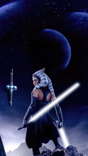 Stunning Ahsoka Tano 4K Mobile Wallpaper – High Quality Jedi Background