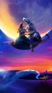 Aladdin Magic Carpet Ride 4K Mobile Wallpaper – High-Quality Cinematic Disney Background