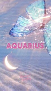 Aquarius Aesthetic Zodiac Sign and Celestial Manifestation Wallpaper