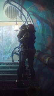 Arcane High-Quality 4K Mobile Wallpaper – Stunning Jinx and Vi Art for Smartphone Screens