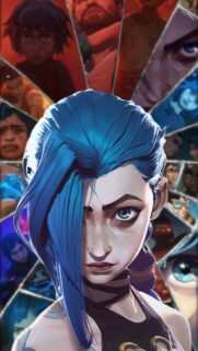 Arcane High-Quality 4K Mobile Wallpaper – Stunning Jinx and Vi Art for Smartphone