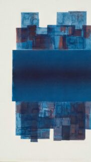 Abstract Geometric Blue Layers Art Phone Background Wallpaper