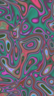 Abstract Liquid Swirl Neon Teal and Pink Marble Art Wallpaper