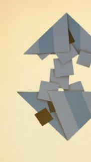 Minimalist Geometric Paper Art 3D Abstract Mobile Phone Wallpaper