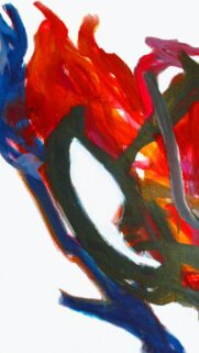 Abstract Expressionist Brushstrokes Colorful Artistic Mobile Wallpaper
