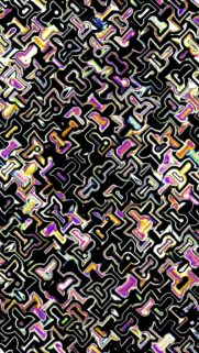 Abstract Geometric 3D Letter R Pattern Digital Art Mobile Wallpaper