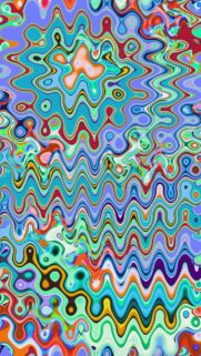 Abstract Colorful Wavy Liquid Flow Pattern Aesthetic Mobile Wallpaper