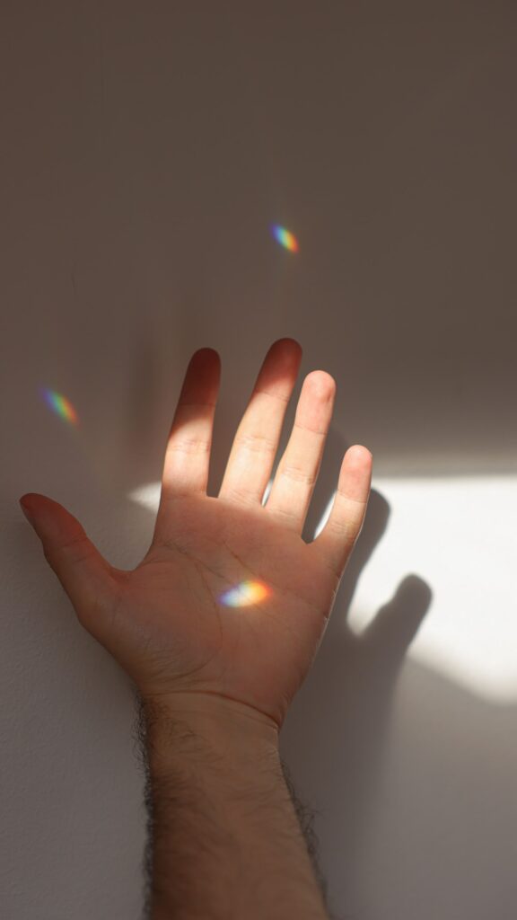 Healing Aura Rainbow Light Spiritual Energy Aesthetic Phone Wallpaper