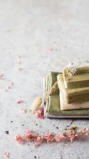 Zen Spa Organic Soap Bars with Flowers Mobile Wallpaper