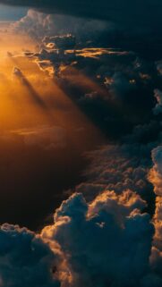 Breathtaking Golden Hour Above the Clouds Mobile Wallpaper