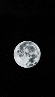 Stunning Full Moon Night Sky Aesthetic Mobile Phone Wallpaper