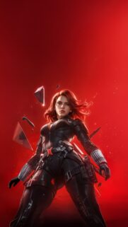 Stunning Black Widow Mobile Wallpaper – High Quality Superhero Background