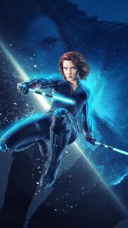 Black Widow Mobile Wallpaper: Cinematic 4K Hero Art for Smartphone Screens