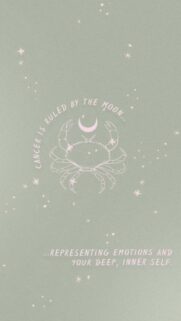 Aesthetic Cancer Zodiac Sign Ruled by the Moon Spiritual Mobile Wallpaper
