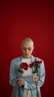 Cancer Zodiac Aesthetic Red Background Art Phone Wallpaper