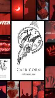 Capricorn Aesthetic Ambition and Earth Sign Zodiac Phone Wallpaper