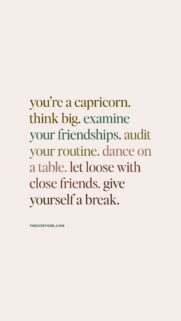 Empowering Capricorn Zodiac Affirmations and Astrology Inspiration Wallpaper