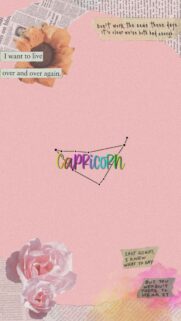 Capricorn Aesthetic Astrology Constellation and Manifestation Phone Wallpaper
