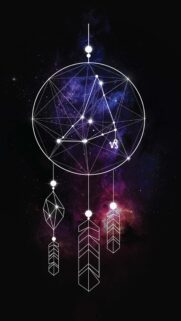 Cosmic Capricorn Zodiac Constellation Aesthetic Phone Wallpaper