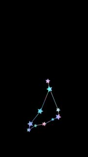 Minimalist Holographic Capricorn Constellation Zodiac Phone Wallpaper