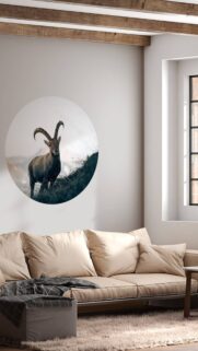 Capricorn Zodiac Mountain Goat Spirit Aesthetic 4K Wallpaper