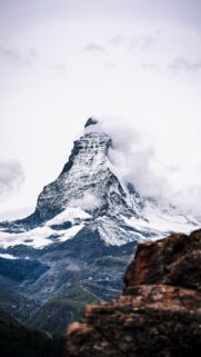 Capricorn Mountain Peak Aesthetic Spiritual Zodiac Phone Wallpaper