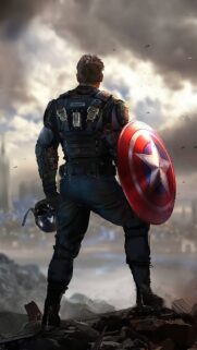 Captain America High Quality 4K Mobile Wallpaper – Steve Rogers Heroic Shield Pose